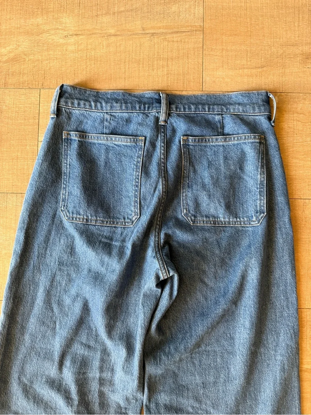 J.Crew Camp Pocket Wide Leg Jeans Womens Size 25 Medium Wash Minimalist Preppy